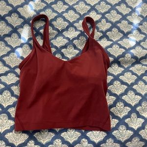 worn once (red lulu align tank)